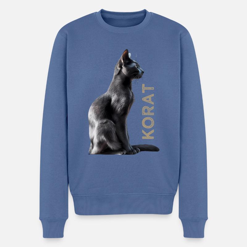 Korat - Pull Premium bio Homme - bleu pigeon
