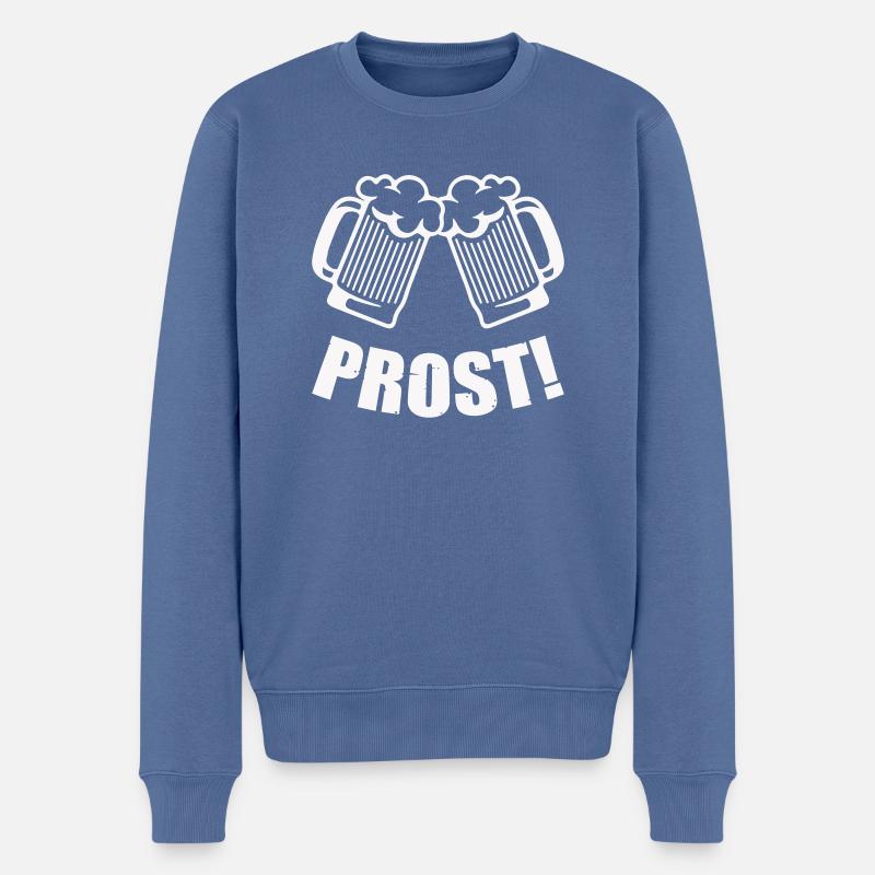 Santé de la bière - Pull Premium bio Homme - bleu pigeon