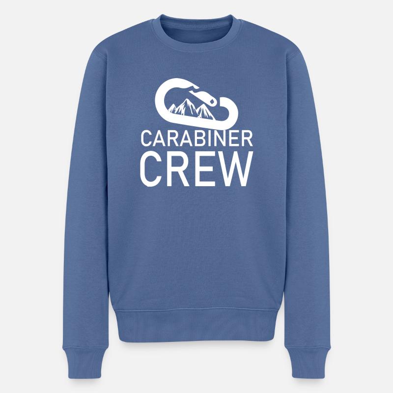 Escalade de bloc - Pull Premium bio Homme - bleu pigeon