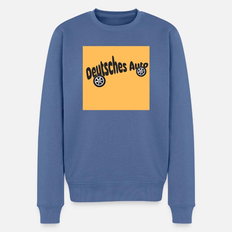 Deutsches Auto - Männer Premium Bio Pullover - Taubenblau