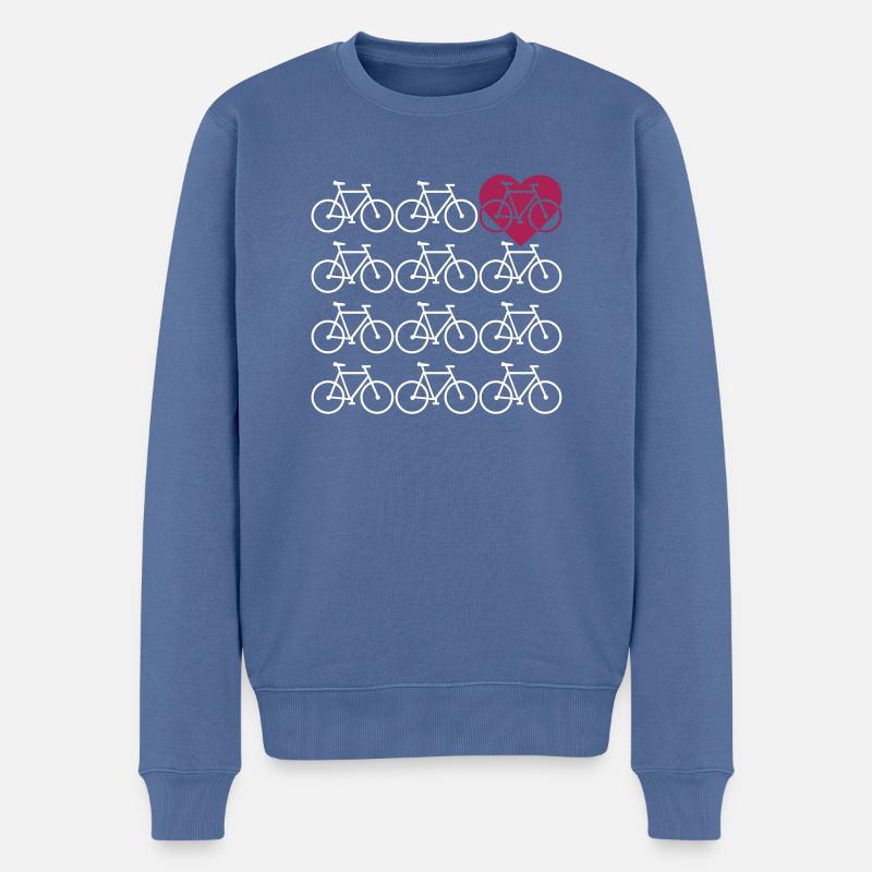 Radl - Männer Premium Bio Pullover - Taubenblau