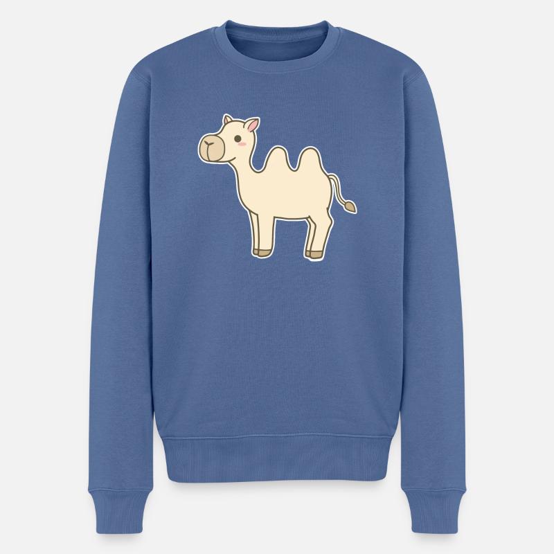 Chameau - Pull Premium bio Homme - bleu pigeon