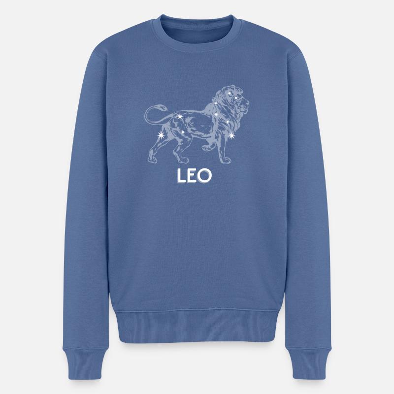 Constellation du Lion - Pull Premium bio Homme - bleu pigeon