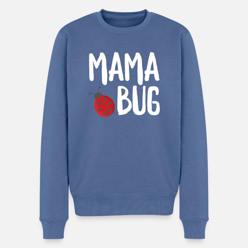 Mama Bug - Männer Premium Bio Pullover - Taubenblau