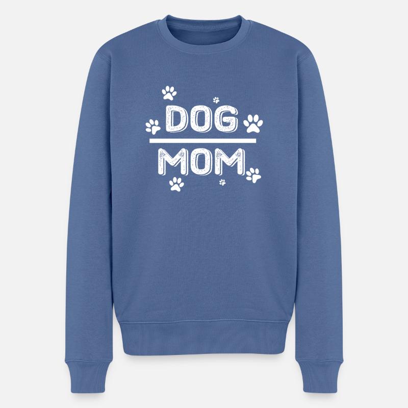 Hund Dog - Männer Premium Bio Pullover - Taubenblau