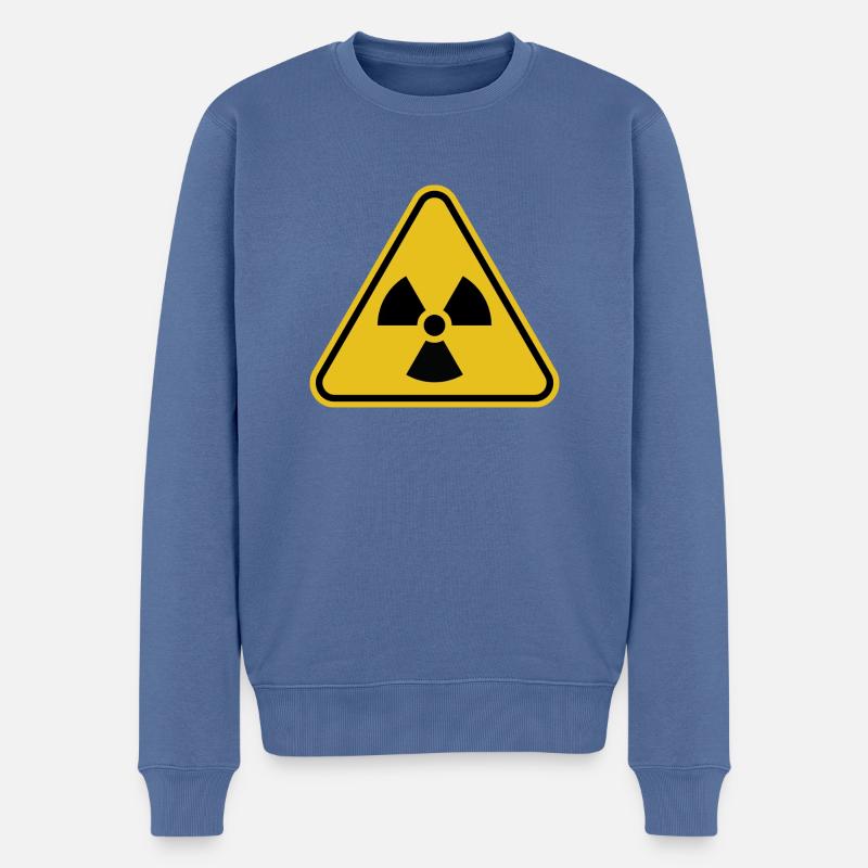 Radioaktiv - Männer Premium Bio Pullover - Taubenblau