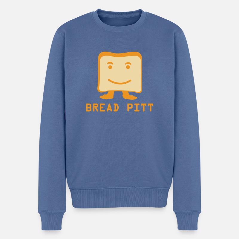 Bread Pitt - Pull Premium bio Homme - bleu pigeon
