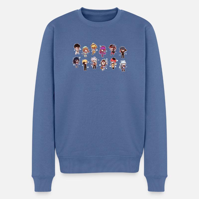 Yandere-Simulator - Männer Premium Bio Pullover - Taubenblau