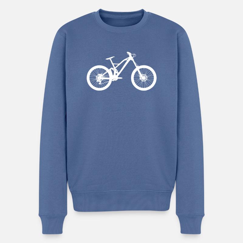 downhill - Pull Premium bio Homme - bleu pigeon