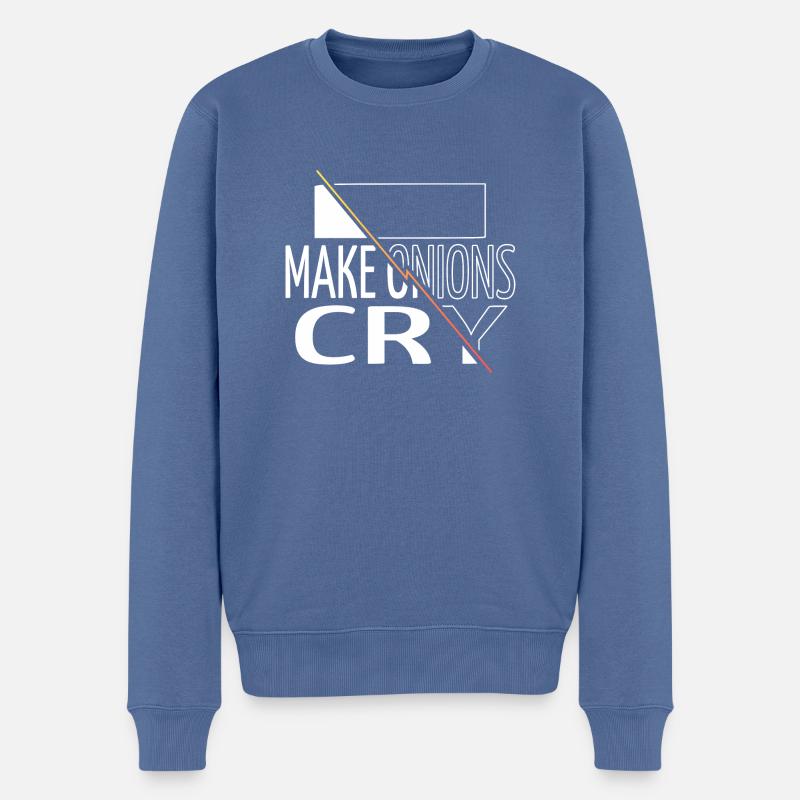 Vocation que la fourchette soit avec vous Chef sauce - Pull Premium bio Homme - bleu pigeon