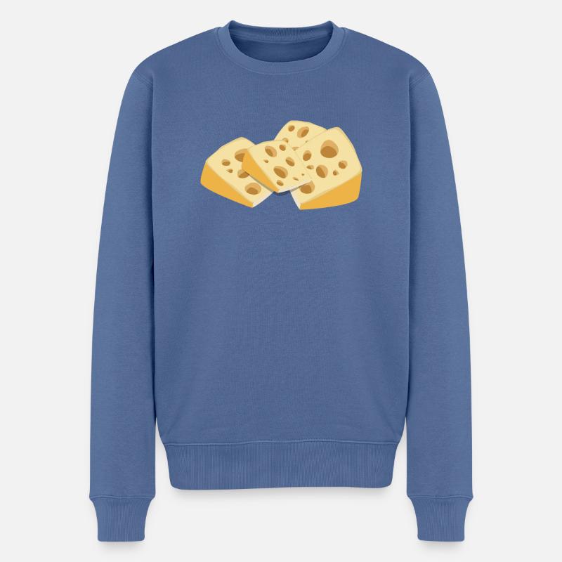 fromage suisse - Pull Premium bio Homme - bleu pigeon