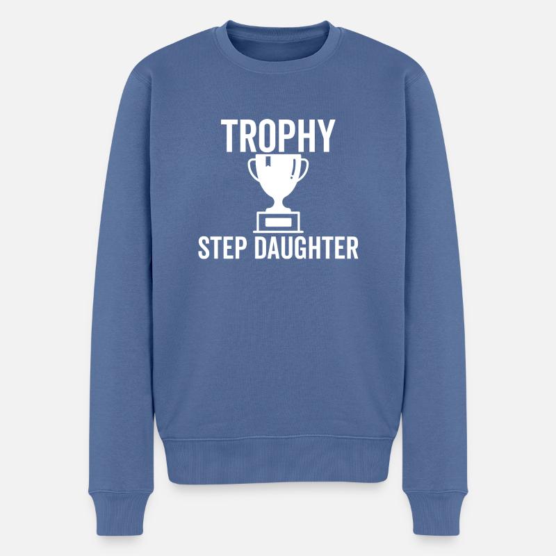 Trophée Belle-fille - Pull Premium bio Homme - bleu pigeon