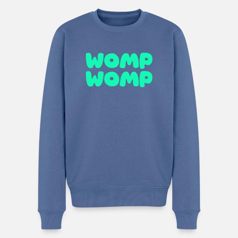 Womp Womp Vert - Pull Premium bio Homme - bleu pigeon