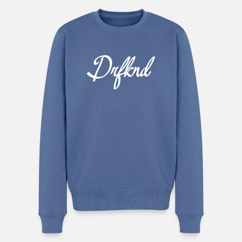 DRFKND - Männer Premium Bio Pullover - Taubenblau