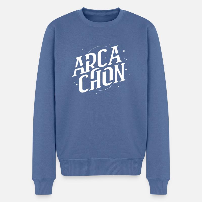Arcachon - Pull Premium bio Homme - bleu pigeon