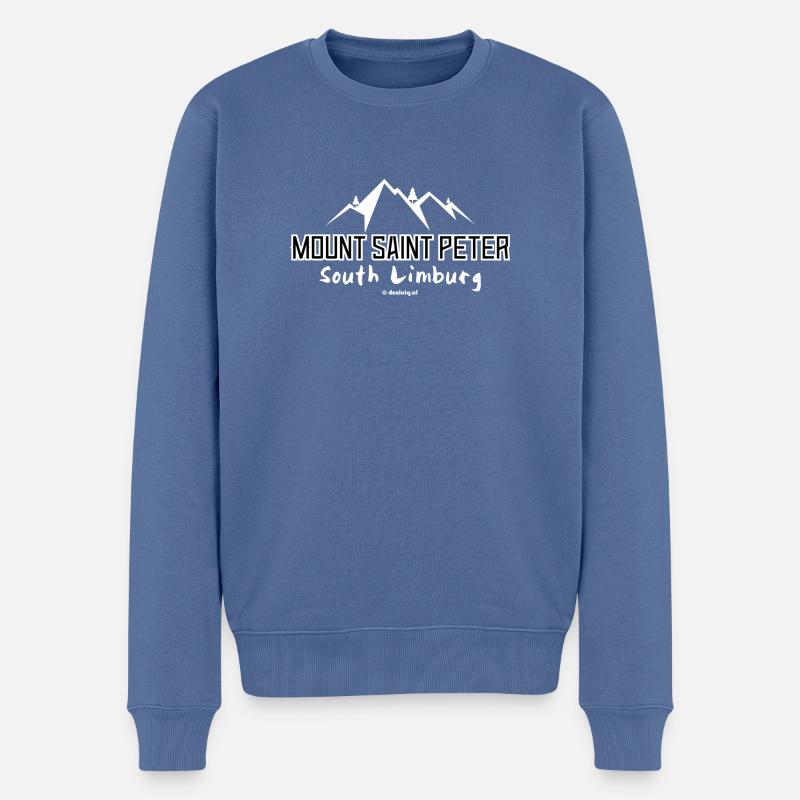 Mont Saint-Pierre - Pull Premium bio Homme - bleu pigeon
