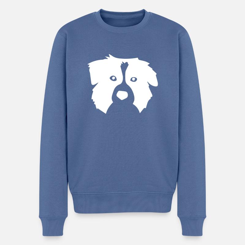 Hund Chien - Pull Premium bio Homme - bleu pigeon