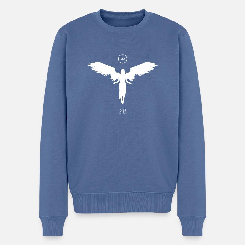 2112 - Männer Premium Bio Pullover - Taubenblau