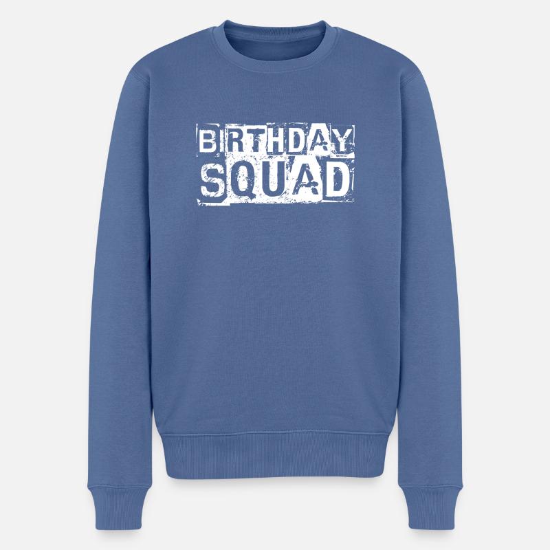 Anniversaire Squad - Pull Premium bio Homme - bleu pigeon