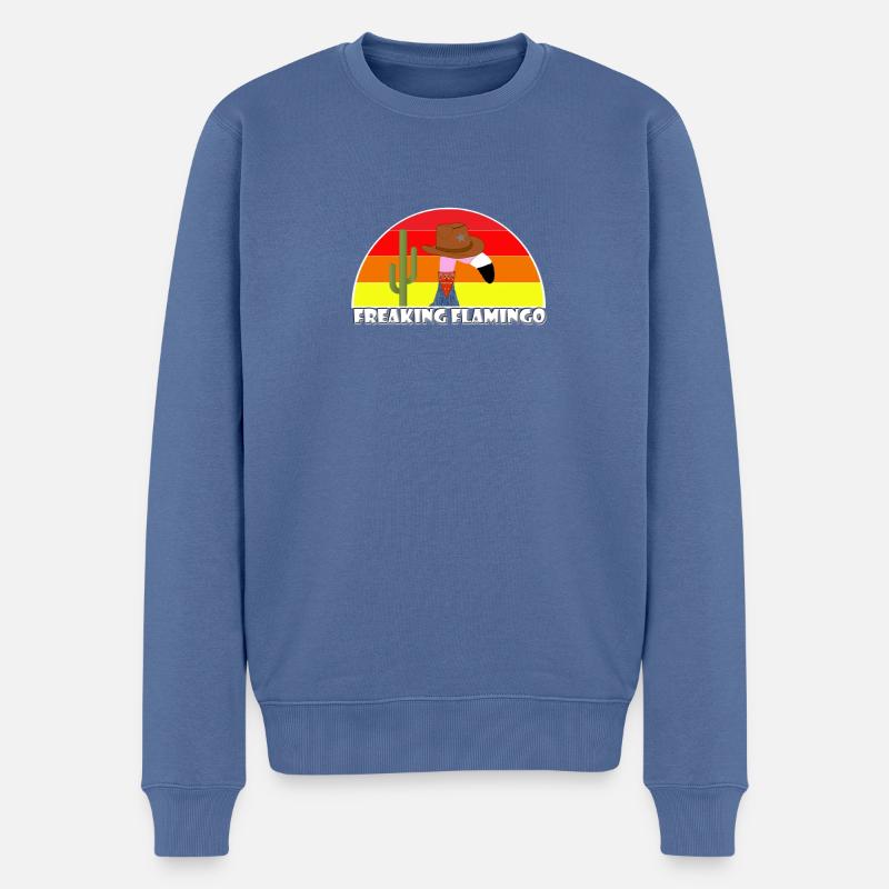 CowboyFreak - Männer Premium Bio Pullover - Taubenblau
