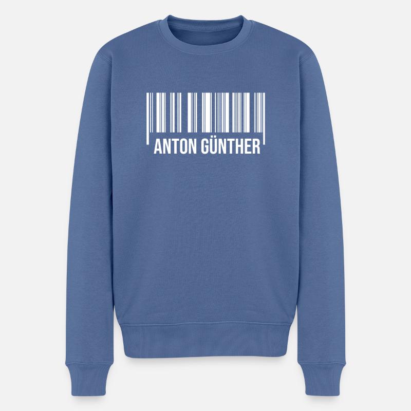 Erzgebirge anton günther - Männer Premium Bio Pullover - Taubenblau