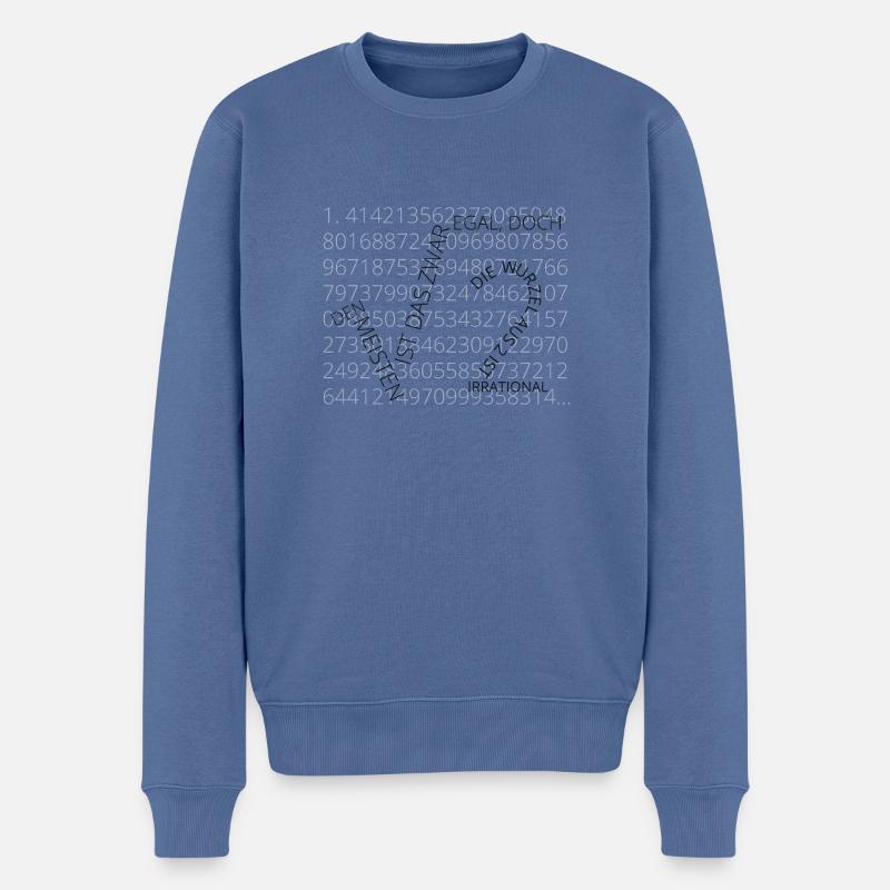 Die Wurzel aus 2 ist irrational - Männer Premium Bio Pullover - Taubenblau
