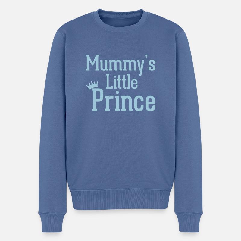 Mummy's Prince - Pull Premium bio Homme - bleu pigeon