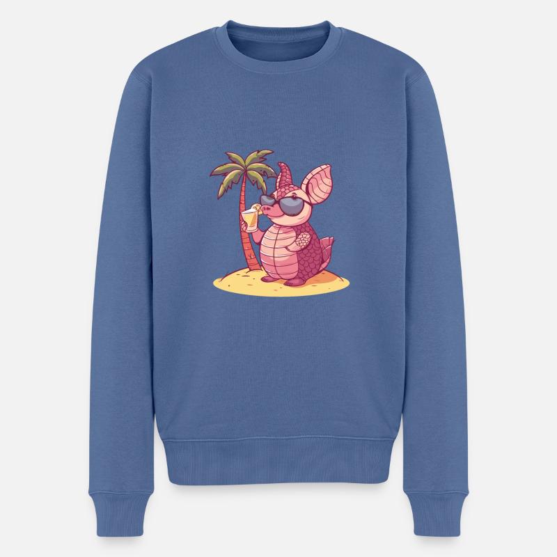 Vacances d’été de Tatadillo - Pull Premium bio Homme - bleu pigeon