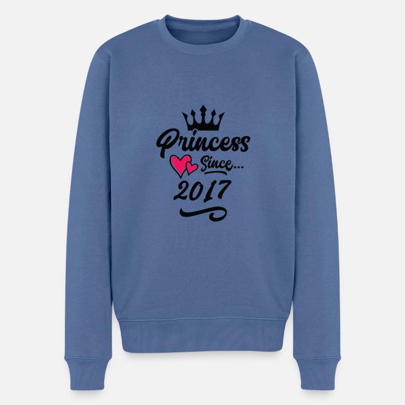 2017 Anniversaire de la princesse - Pull Premium bio Homme - bleu pigeon