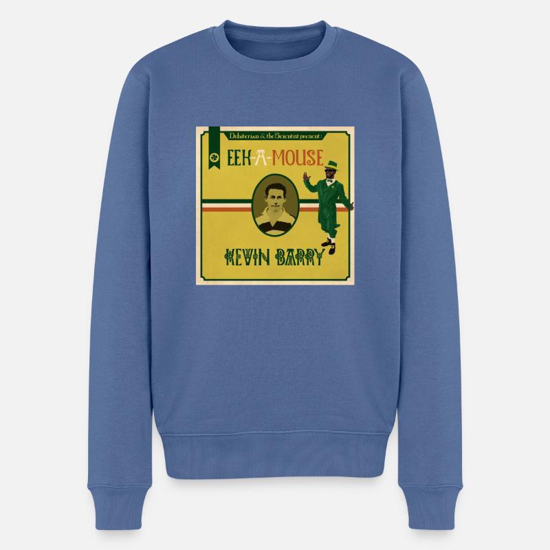 Eek-a-Mouse Kevin Barry - Männer Premium Bio Pullover - Taubenblau