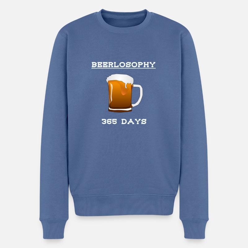 Beer 365 - Männer Premium Bio Pullover - Taubenblau