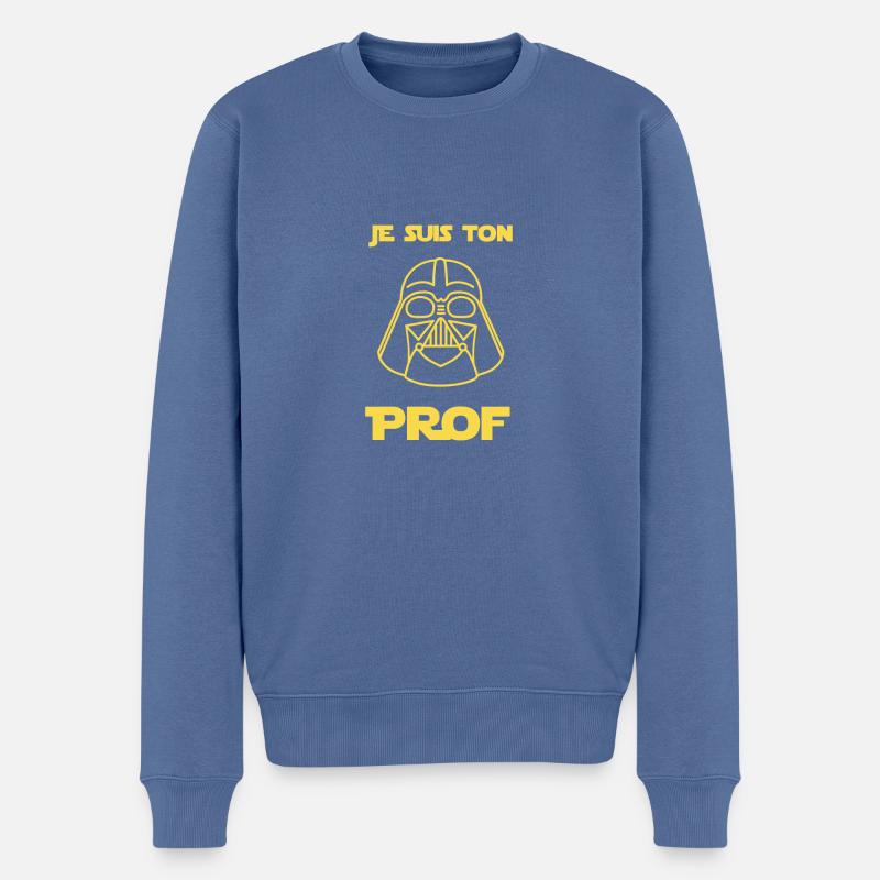 Je suis ton prof - Pull Premium bio Homme - bleu pigeon