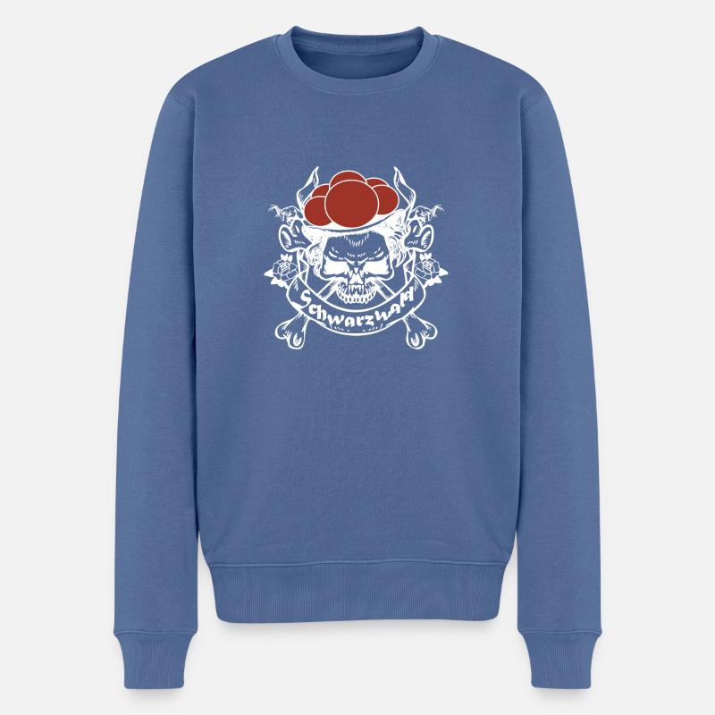 Schwarzwald - Männer Premium Bio Pullover - Taubenblau