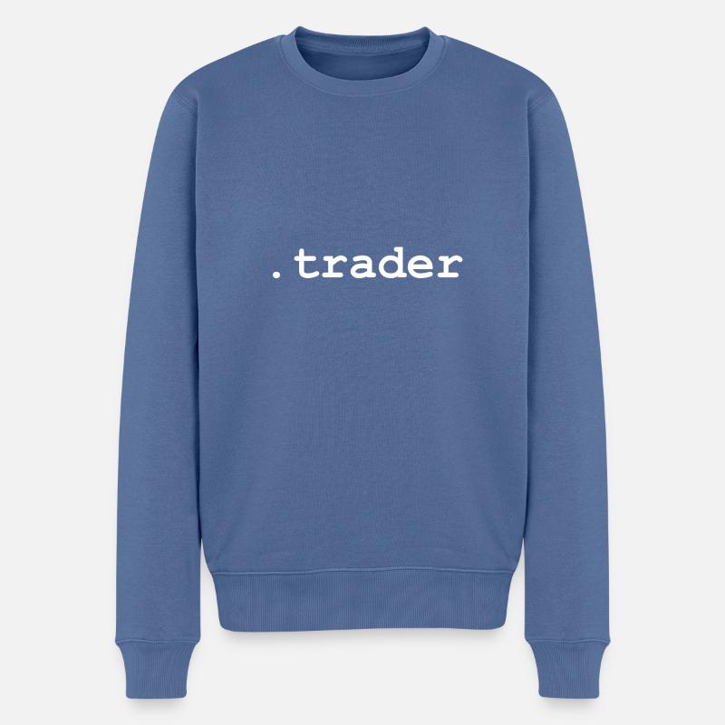 .trader - Pull Premium bio Homme - bleu pigeon