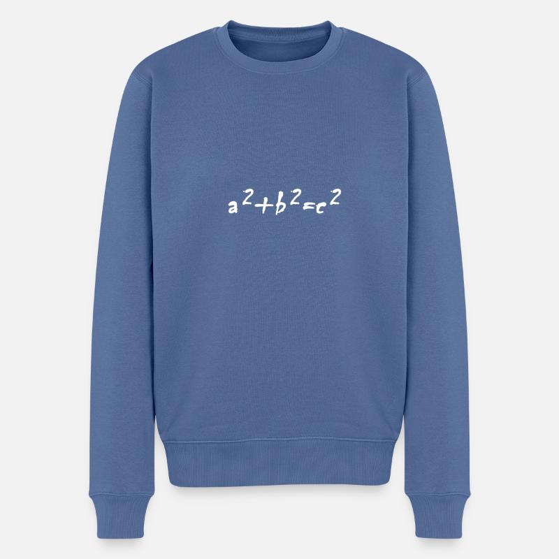 Lustiges Mathe Formel Design Lehrer Geschenkidee - Männer Premium Bio Pullover - Taubenblau