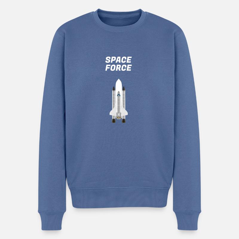 Espace - Pull Premium bio Homme - bleu pigeon