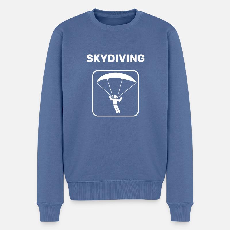 Parachutisme - Pull Premium bio Homme - bleu pigeon