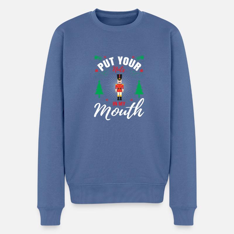Noël laid - Pull Premium bio Homme - bleu pigeon