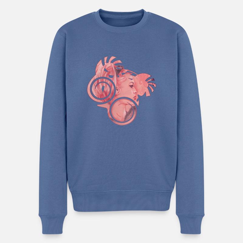 Star de cinéma - Pull Premium bio Homme - bleu pigeon