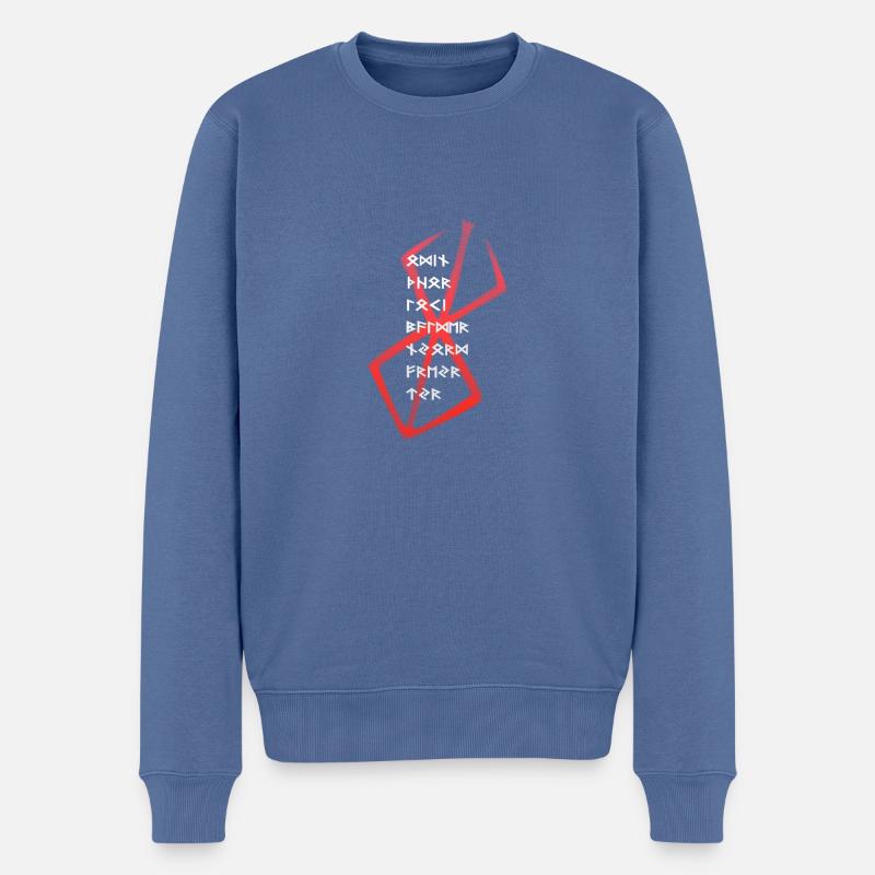 Berserker Rune - Pull Premium bio Homme - bleu pigeon