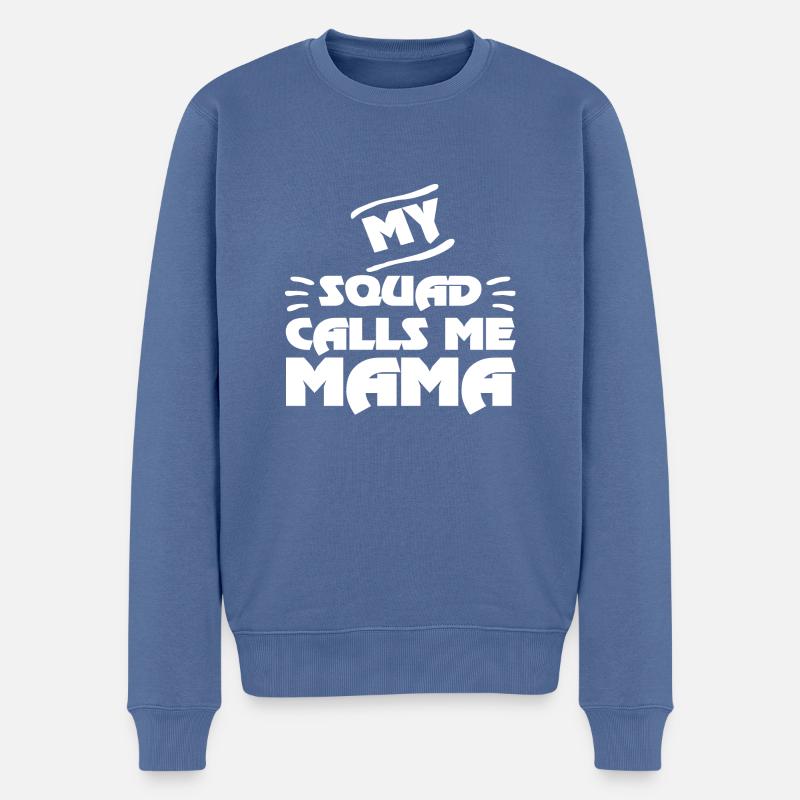 Mon escouade m’appelle Maman - Pull Premium bio Homme - bleu pigeon