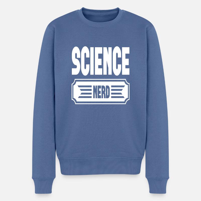 Science Nerd - Pull Premium bio Homme - bleu pigeon