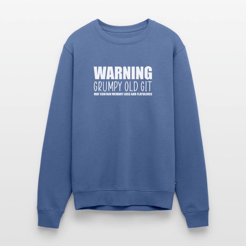 Warning grumpy old git Men's Premium Organic Jumper