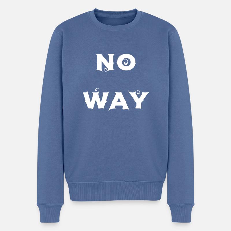 Pas question - Pull Premium bio Homme - bleu pigeon