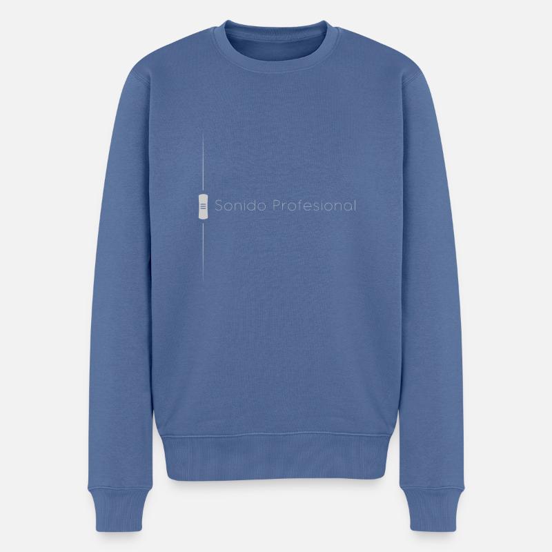 Fader gris son professionnel - Pull Premium bio Homme - bleu pigeon