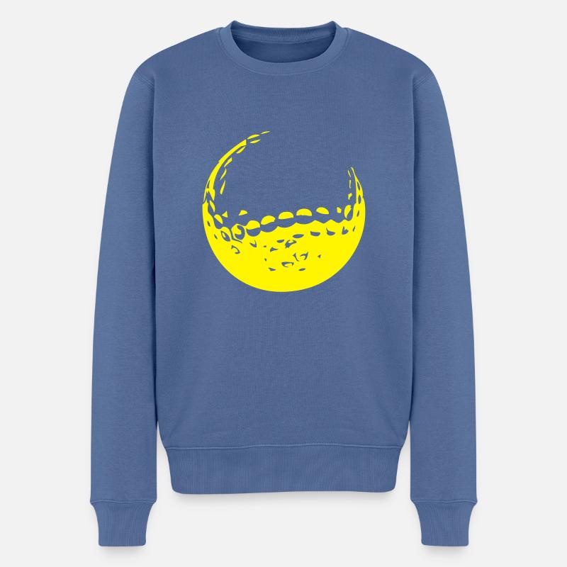 Golfball - Männer Premium Bio Pullover - Taubenblau