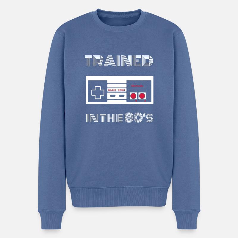 NES 80 - Pull Premium bio Homme - bleu pigeon