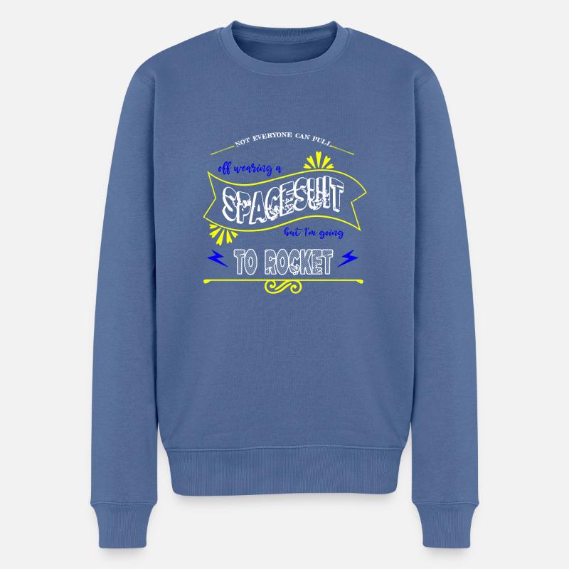 Cadeaux d’astronomie d’apesanteur d’anniversaire - Pull Premium bio Homme - bleu pigeon
