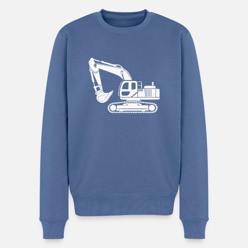 bagger - Männer Premium Bio Pullover - Taubenblau