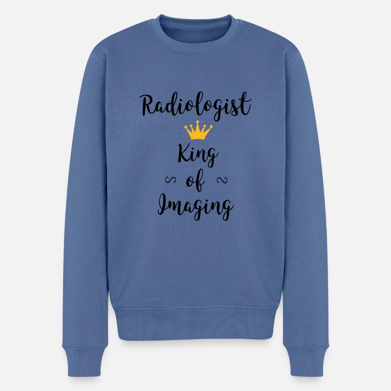 Radiologue : roi de l’imagerie - Pull Premium bio Homme - bleu pigeon